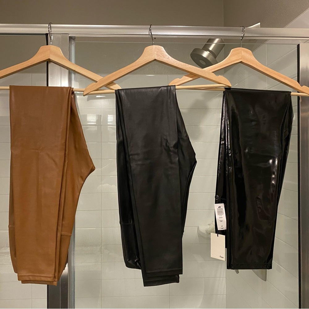 BUNDLE 3 x Aritzia Wilfred Free Daria Faux Leather Leggings
